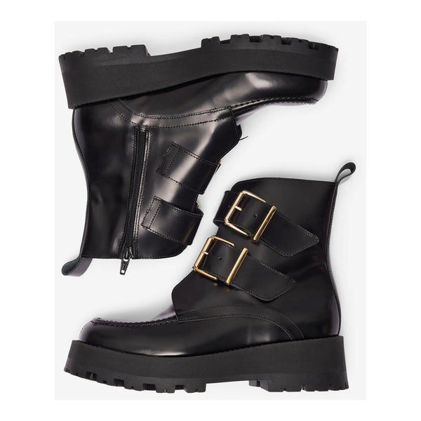 Selected Femme Cora Buckle Polido Boots for Women