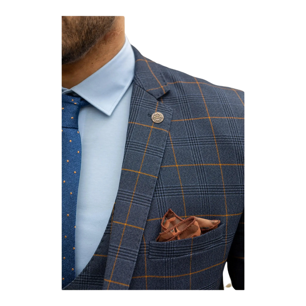 Marc Darcy Jenson Check Suit Jacket for Men