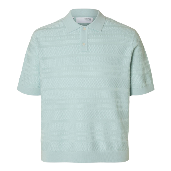 Selected Foam Short Sleeve Relaxed Structure Polo