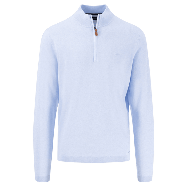 Fynch-Hatton Lightweight Cotton Troyer 1/4 Zip Sweater