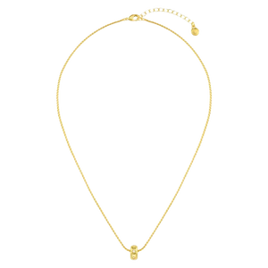Orelia Jewellery Crystal Starburst Thread Through Necklace - 18K Gold Plated