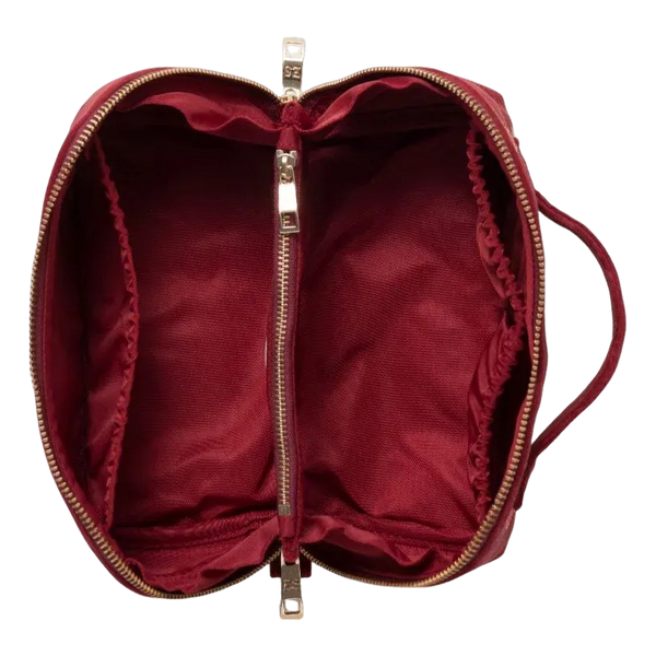 Elizabeth Scarlett Velvet Open Flat Makeup Bag