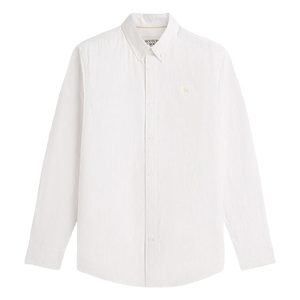Scotch & Soda Oxford Striped Regular Fit Shirt - Lavender Frost