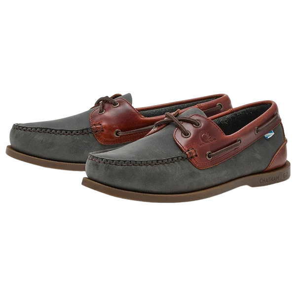 Chatham Bermuda G2 Boat Shoes for Men in Navy & Brown
