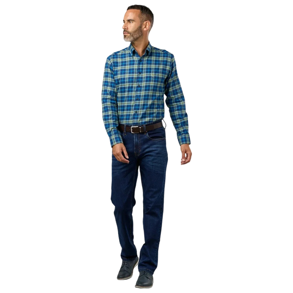 Double Two Casual Long Sleeve Shirt - Green