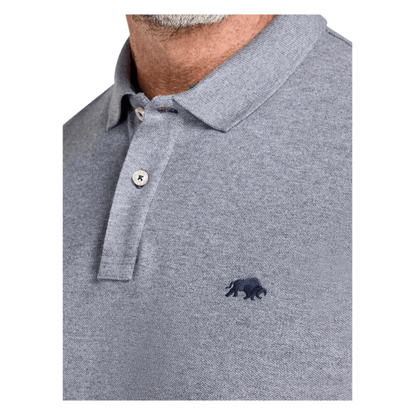 Raging Bull Plain Polo  for Men in Grey