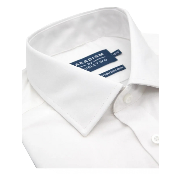 Double Two Tailored Fit Double Cuff Formal Shirt