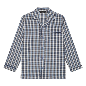 Ambassador Check Pyjamas Boxed - Blue/Navy