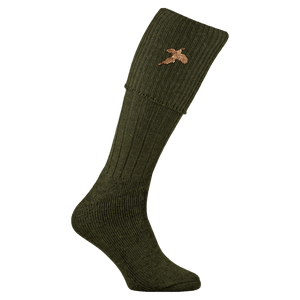 Pennine Stalker Pheasant Socks - Olive