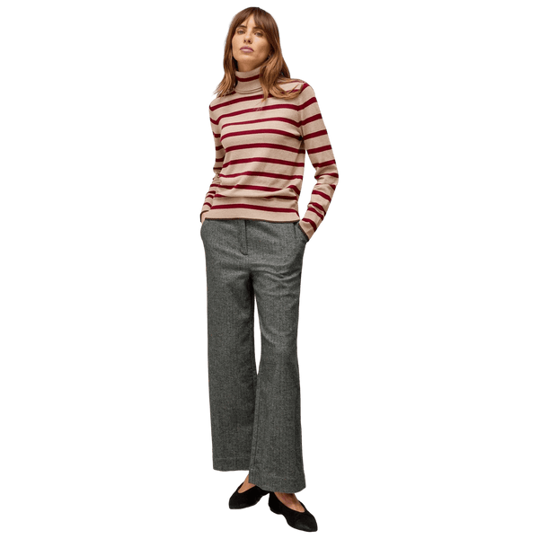 White Stuff Katie Roll Neck Jumper - Nat Mlt