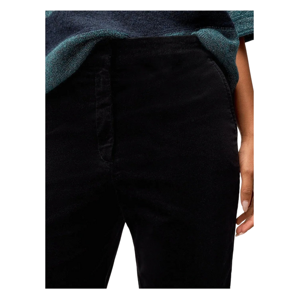 White Stuff Illy Velvet Trousers - Pure Blk