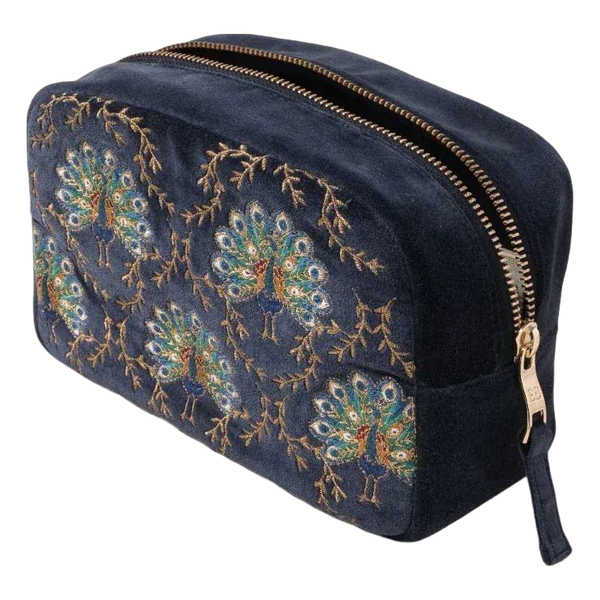 Elizabeth Scarlett Velvet Makeup Bag