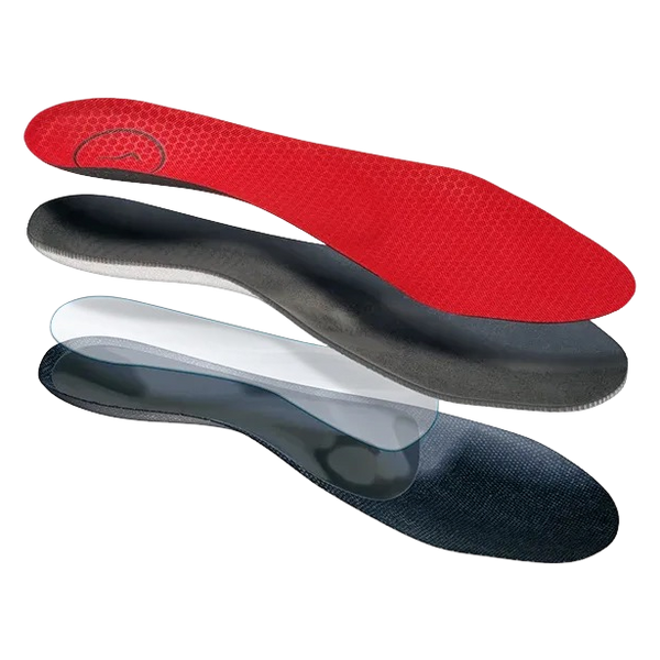 FootBalance 100% Balance Narrow Insoles for Men in Bright Red