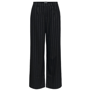 Object Lisa Wide Pants Aop - Black Silver