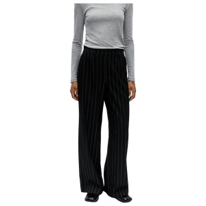 Object Lisa Wide Pants Aop - Black Silver