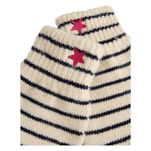 White Stuff Stripe Gloves