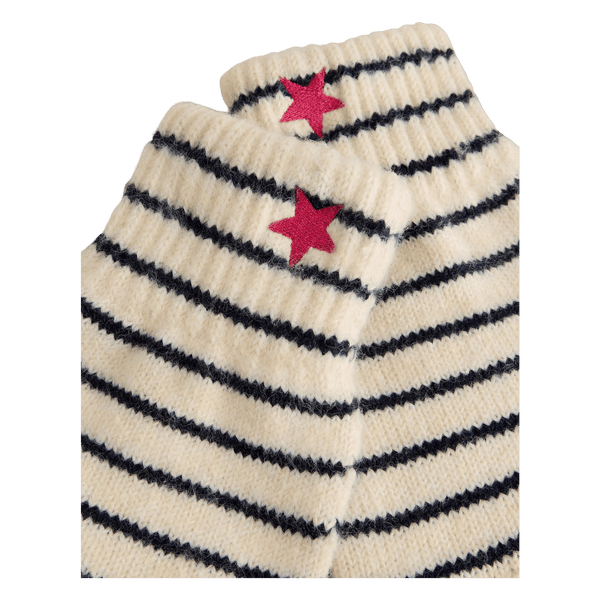 White Stuff Stripe Gloves