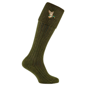 Pennine Stalker Duck Socks - Olive