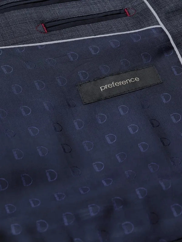 Digel Textured Suit Jacket - Navy