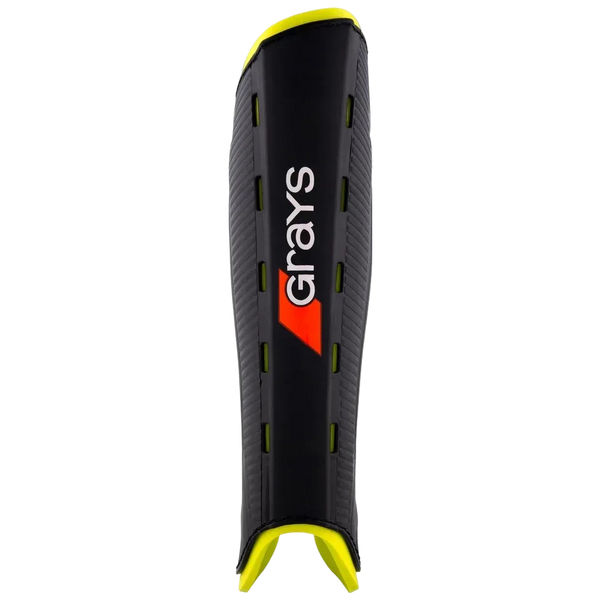 Grays G600 Shinguard for Men in Black/Fluo Yellow
