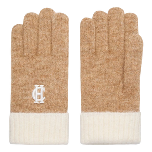 Holland Cooper Chelsea Knitted Gloves - Camel