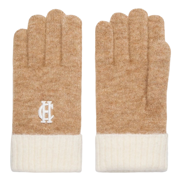 Holland Cooper Chelsea Knitted Gloves - Camel