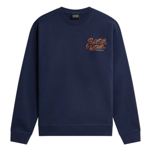 Scotch & Soda Left Chest Artwork Regular Fit Sweatshirt - Peacoat
