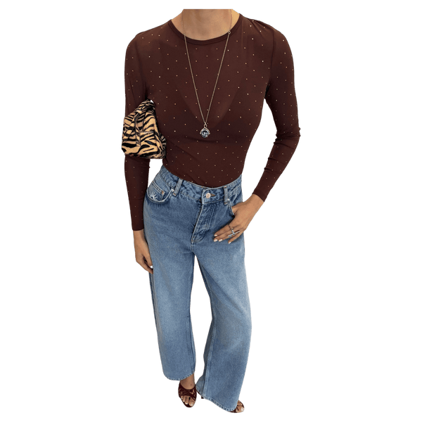 Never Fully Dressed Chocolate Icon Bodysuit