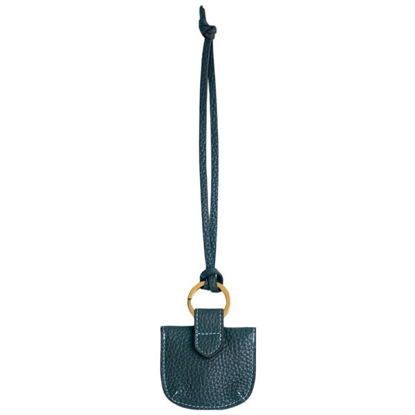 Fairfax & Favor Purse Bag Charm - Leather - Teal