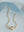 Orelia Jewellery Crystal Starburst Thread Through Necklace - 18K Gold Plated