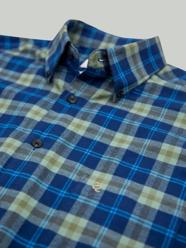 Double Two Casual Long Sleeve Shirt - Green