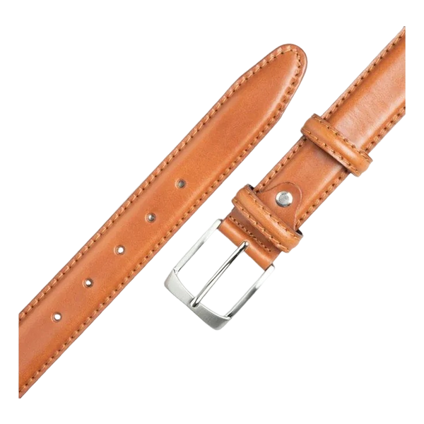 Ibex 40mm Stitched Edge Heavy Full Grain Belt for Men in Tan