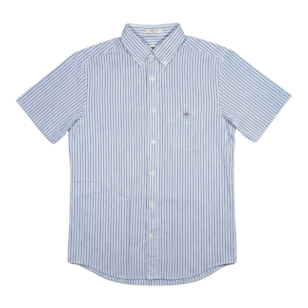 GANT Reg Poplin Stripe Short Sleeve Shirt