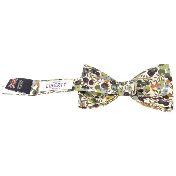 Van Buck Cotton Bow Tie Made with Liberty Fabric - Wiltshire Bud Green