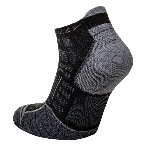 Hilly Twin Skin Socklet for Men in Black & Charcoal