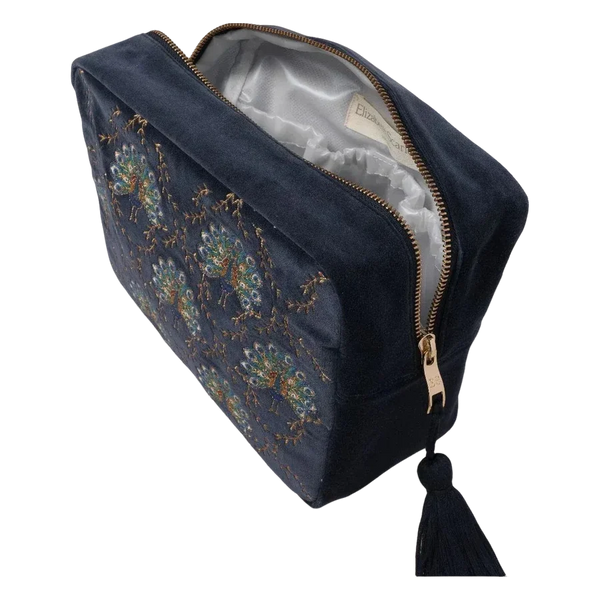 Elizabeth Scarlett Velvet Wash Bag
