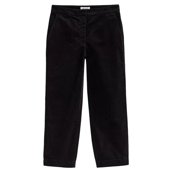 White Stuff Illy Velvet Trousers - Pure Blk