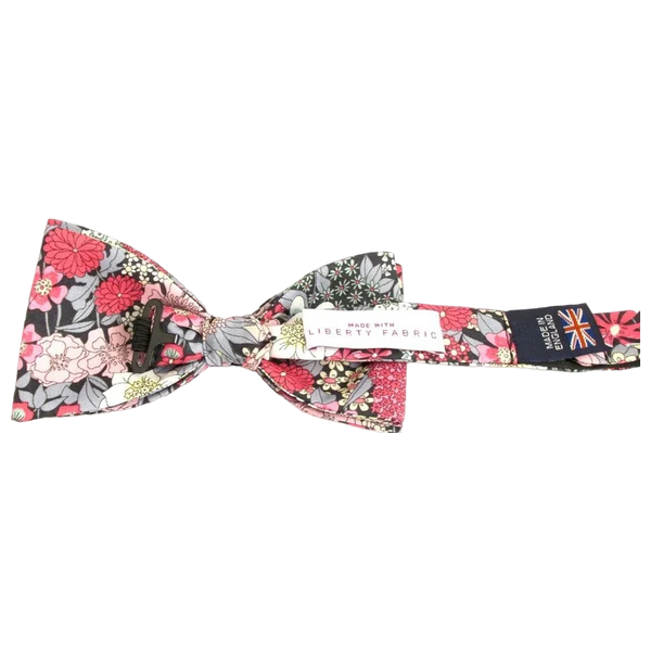 Van Buck Cotton Bow Tie Made with Liberty Fabric - Ciara Grey