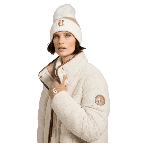 Holland Cooper Chelsea Bobble Hat - Camel