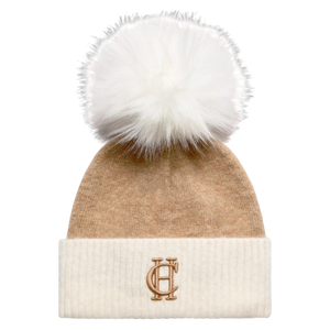 Holland Cooper Chelsea Bobble Hat - Camel