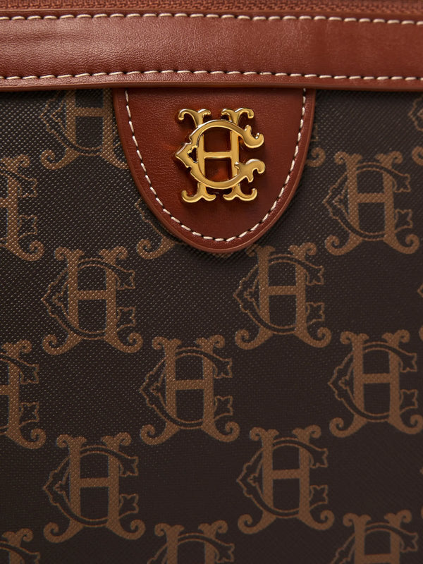 Holland Cooper Makeup Pouch - Tan Monogram