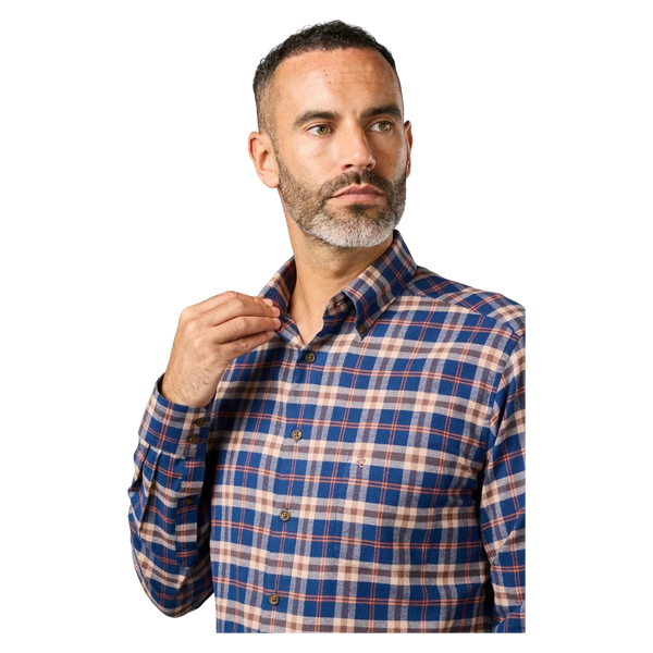 Double Two Casual Long Sleeve Shirt - Brown