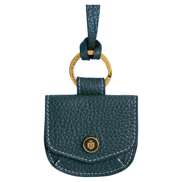 Fairfax & Favor Purse Bag Charm - Leather - Teal
