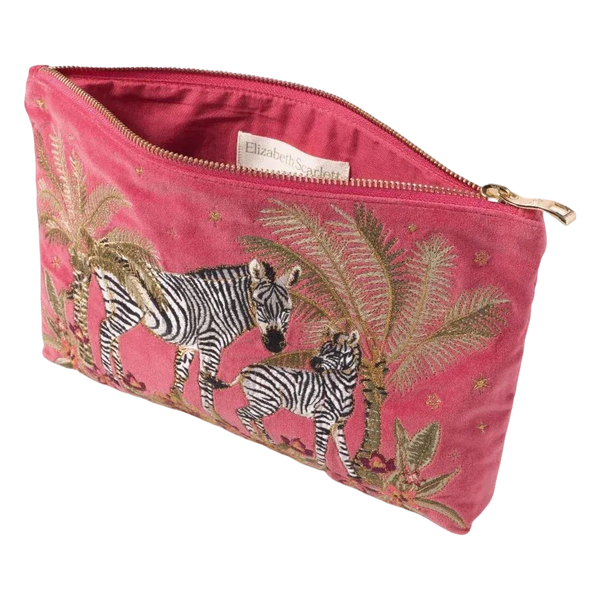 Elizabeth Scarlett Velvet Everyday Pouch