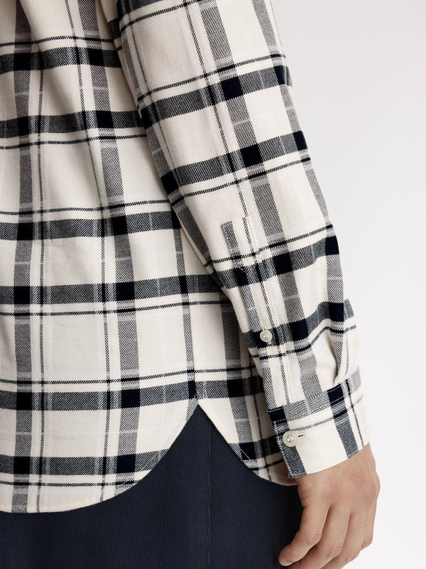 Fred Perry Brushed Tartan Shirt - Ecru