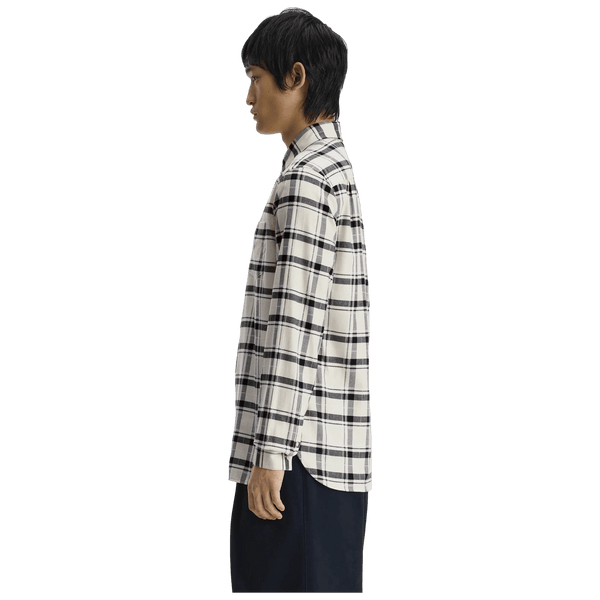 Fred Perry Brushed Tartan Shirt - Ecru