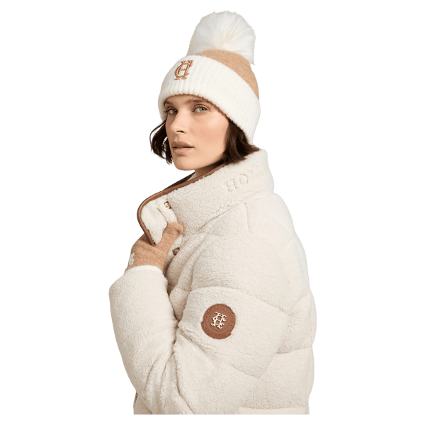 Holland Cooper Chelsea Bobble Hat - Camel