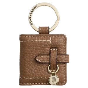 Fairfax & Favor Photo Holder Key Ring - Leather - Tan