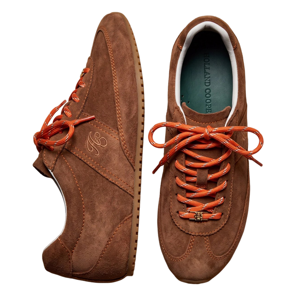 Holland Cooper Highgate Trainers - Tan Suede