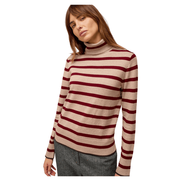 White Stuff Katie Roll Neck Jumper - Nat Mlt